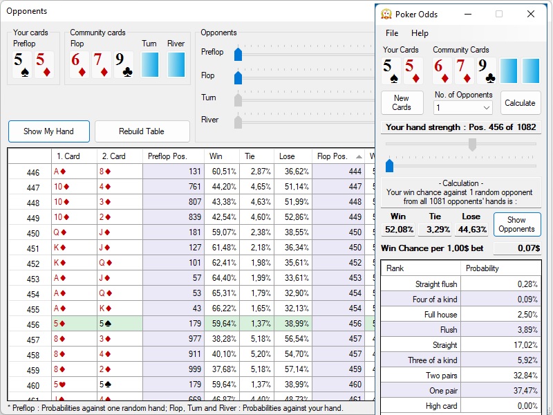 Poker Odds Calculator Windows 11 download